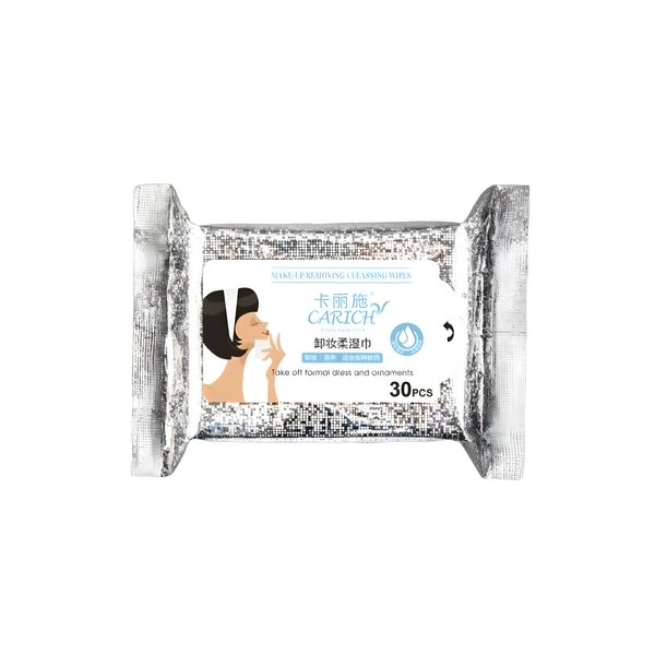 (Кол-во в коробке 24 шт) CARICH Влажные салфетки для снятия макияжа 80 шт.