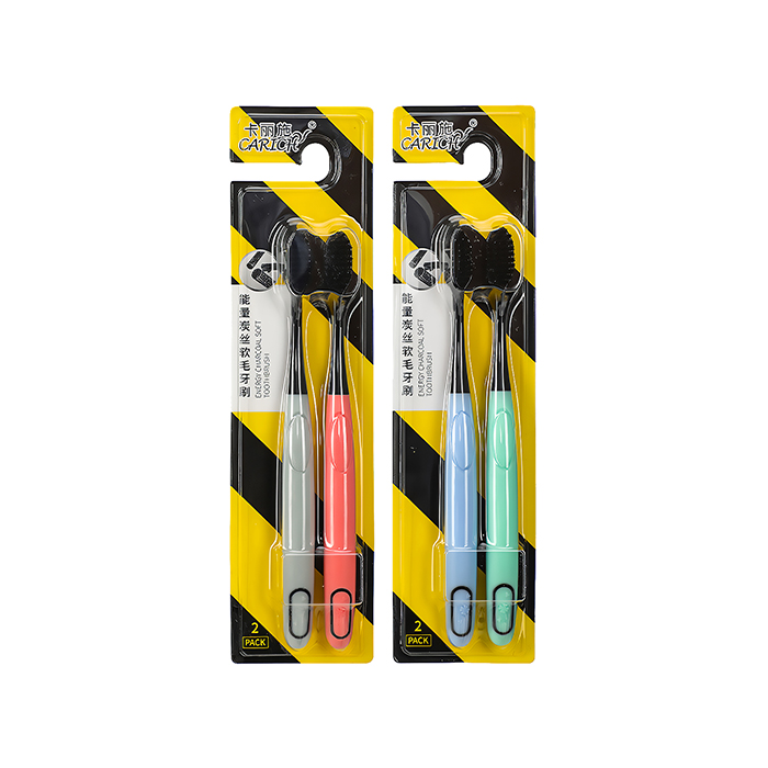 (Кол-во в коробке 72 шт) CARICH Зубная щетка с углем