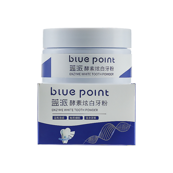(Кол-во в коробке 24 шт)BLUE POINT Энзимный отбеливающий зубной порошок  50г