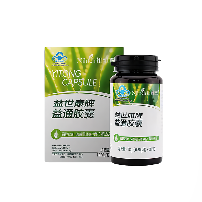 (Кол-во в корбоке 80 шт)  Nilrich  YITONG Желатиновые капсулы для улучшения работы кишечника (60 шт.)