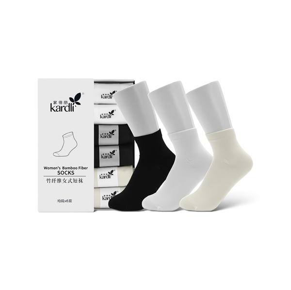 (Кол-во в коробке 30 шт) KARDLI Длинные женские носки из бамбукового волокна
