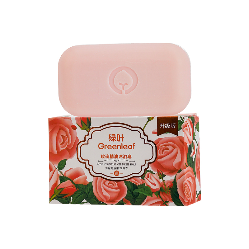 (Кол-во в коробке 48 шт) Мыло для ванны с эфирным маслом розы Greenleaf, 200 г (обновленная версия)