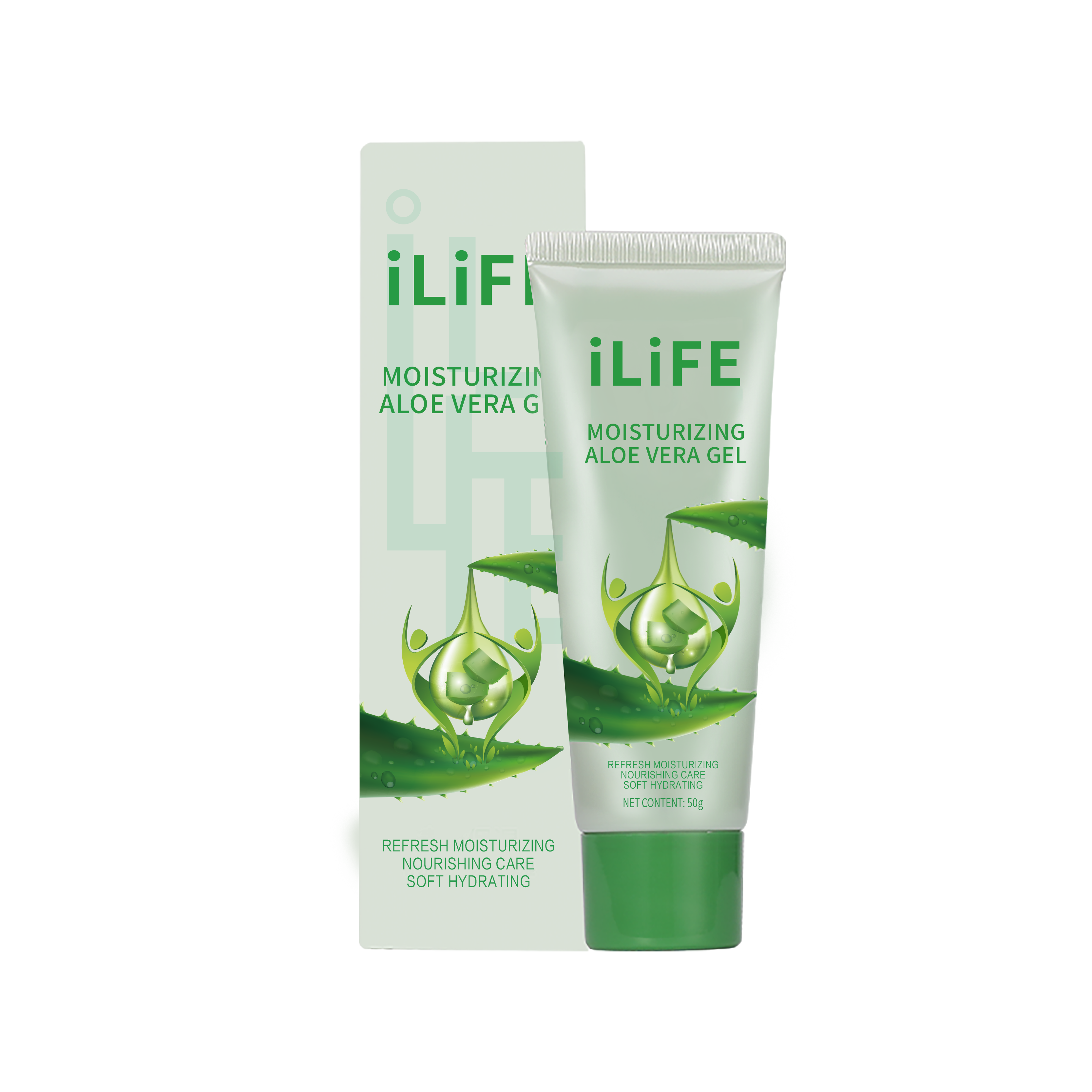 (Кол-во в коробке 60 шт) iLiFE Восстановливающий Гель Алоэ（50 г）
