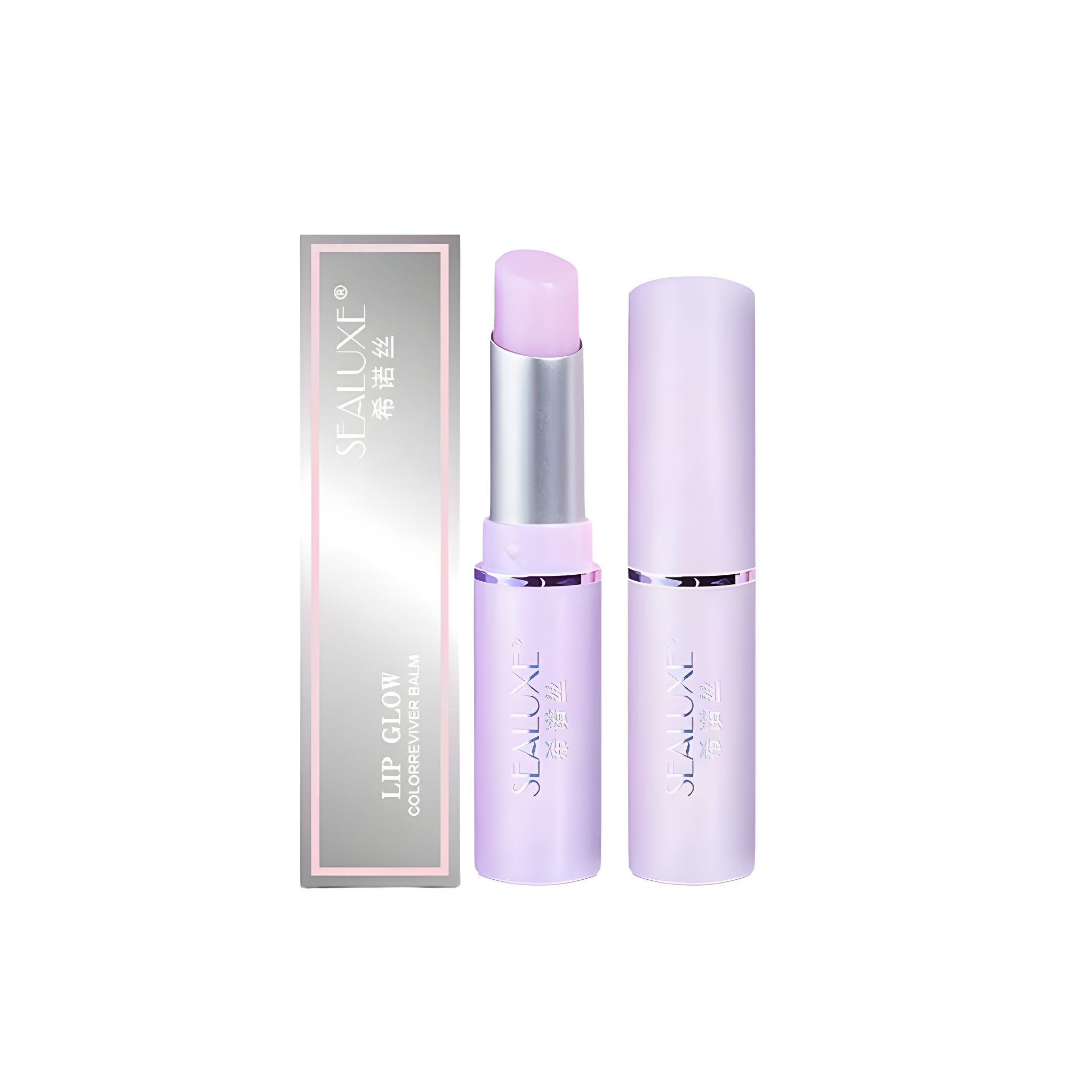 (Кол-во в коробке 144 шт) SEALUXE lip glow - 2,8 г Оттеночный бальзам - помада  для губ, (бледно-розовый).