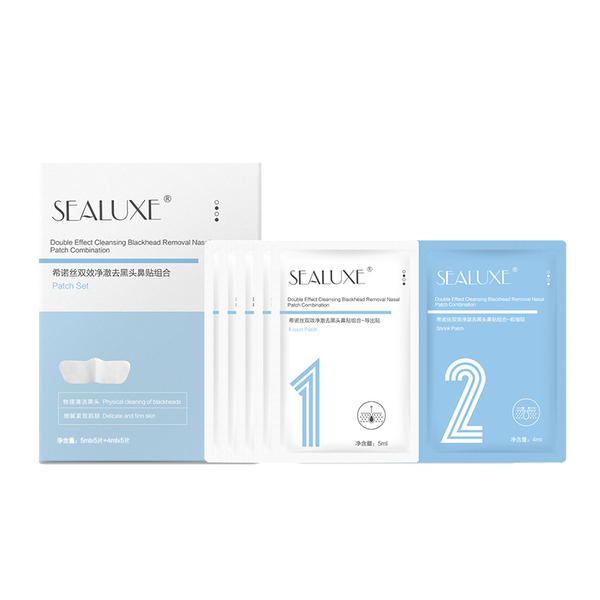 (Кол-во в коробке 72 шт) SEALUXE Очищающие полоски для носа