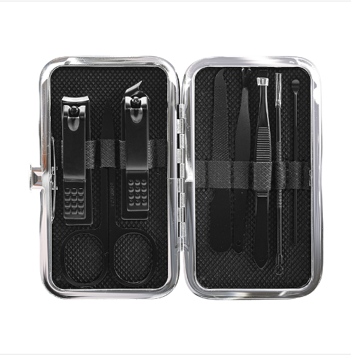 (Кол-во в коробке 160 шт)CARICH Набор щипчиков для ногтей/черный