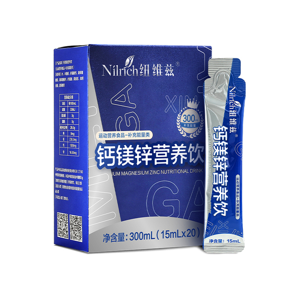 (Кол-во в коробке 30 шт) Nilrich Питательный напиток с кальцием, магнием и цинком, 300 мл