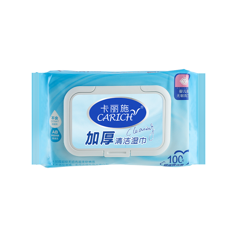 (Кол-во в коробке 24 шт ) CARICH Утолщенные семейные очищающие салфетки по доступной цене (100 сегментов)