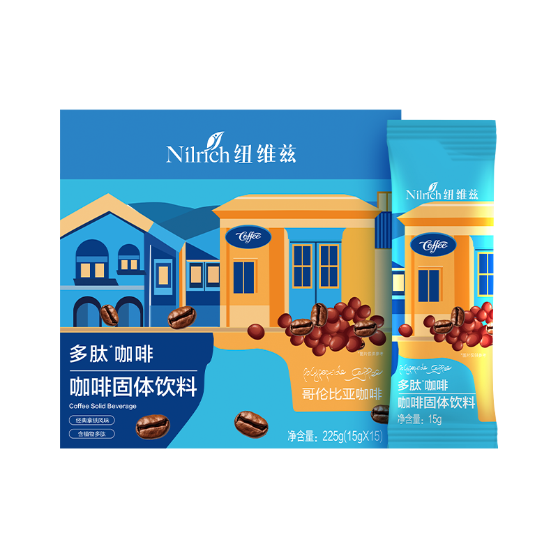 (Кол-во в коробке 28 шт) Nilrich Полипептидный кофе/225г