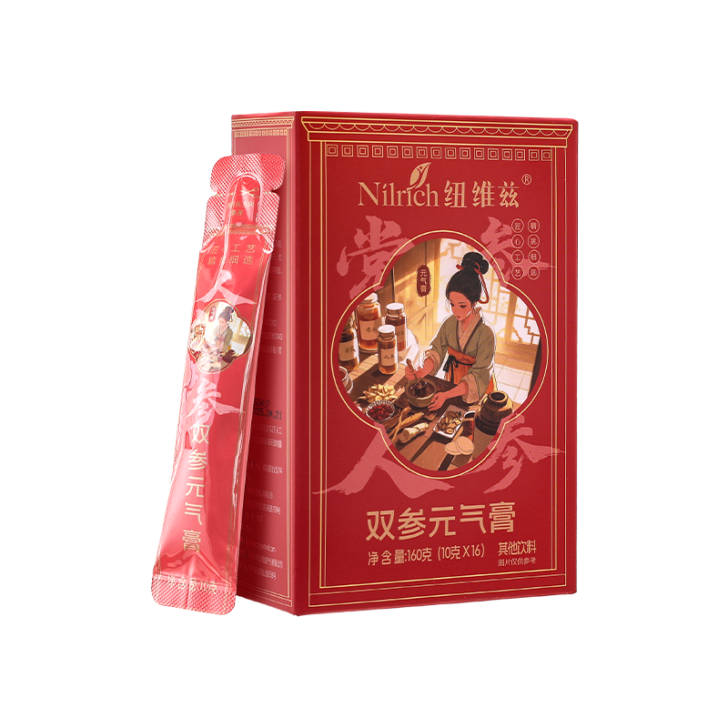 (В коробке 60 шт) Nirlich паста с эффектом двойного женьшеня/160 гр