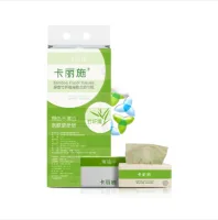 (Кол-во в коробке 10 шт)  CARICH  бамбуковое волокно экстрагируемые салфетки для лица 4 слоя (110ШТ)