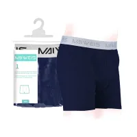 (Кол-во в коробке 60 шт) Мужское нижнее белье Maivis из чистого хлопка, одна упаковка, темно-синее XXXXL/английская и русская версия