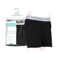 (Кол-во в коробке 60 шт)  Мужское нижнее белье MAIWEIS из чистого хлопка, одна упаковка, черное XXXXL/английская и русская версия