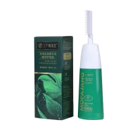 (Кол-во в коробке 24 шт) Три мастера волос пузырьковая красящая сыворотка/растительный уход/каштаново-коричневый