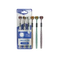 (Кол-во в коробке 72 шт)  CARICH 3D зубная щетка, 3 шт