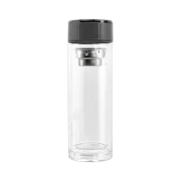 (Кол-во в коробке 60 шт) KARDLI Мода Двухслойное боросиликатное стекло серый